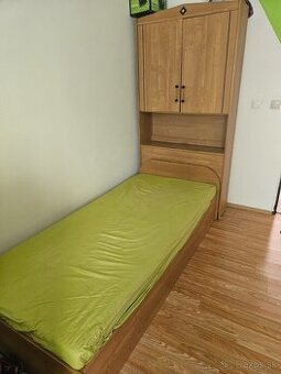 Predam postel 90x200 +matrac+rošto+ skrina