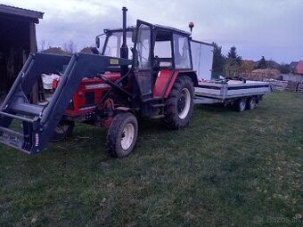 Zetor 6911 s TP a ŠPZ s čelným nakladačom