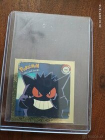 Zlatý gengar samolepky Pokémon z roku 1999