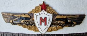 Vojenské odznaky tankového vojska a triednosti ČSLA (sada5)