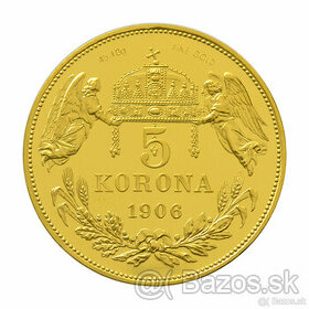 zlato 5 Korona 1906 KB novorazba Budapešť 2014 - 1