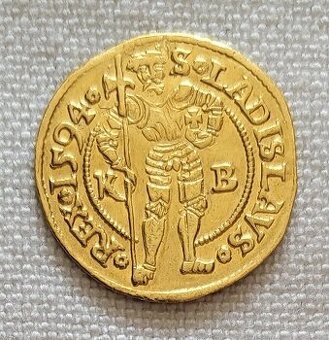 Zlatý dukát Rudolf II., 1594 kb, mincovňa Kremnica