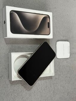 Predám Apple iPhone 15 PRO 256GB Natural Titan bežné známky