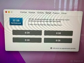 iMac 27" 5K / 6x3,1 GHz/ 32GB / 4GB grafika / 256 SSD / 202