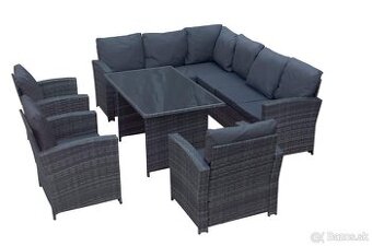Veľký záhradný rattanovy set