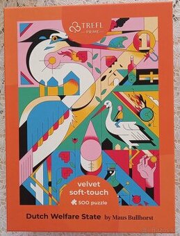 Puzzle Trefl - Dutch Welfare State, 500 velvet soft-touch