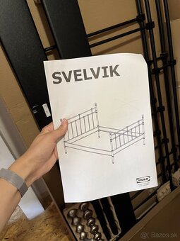 Vintage IKEA kovové čelá postele