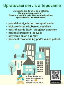 Tepovanie a upratovací servis