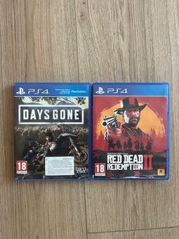 Hry na Playstation 4 - RDR 2, days gone