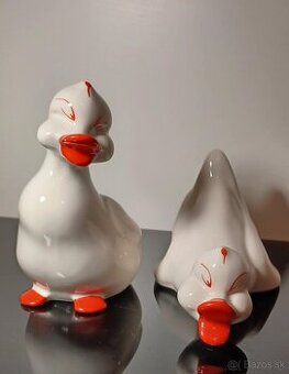 Krásne porcelánové staré kačičky 60 te roky