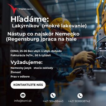 Lakyrnici mokre lakovanie