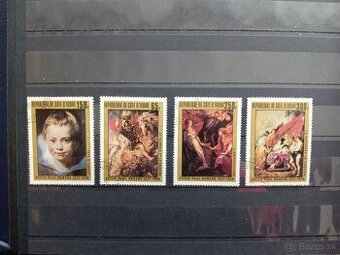 Poštové známky č.1029 - Pobrežie Slonoviny - umenie