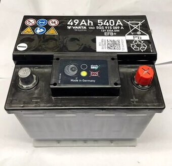 Predám používanú batériu Varta EFB+ 49Ah 320A (5QS915089A)