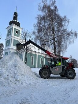 Snehová údržba a práce - Teleskopický nakladač