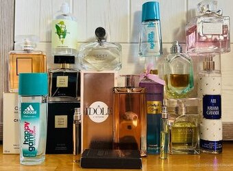 Dámske EDT, EDP, nové, vyskúšané, málo použité, používané