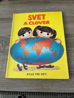 Svet a človek retro knižka Atlas pre deti