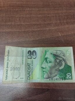 Slovenská koruna 20 Bimillenium