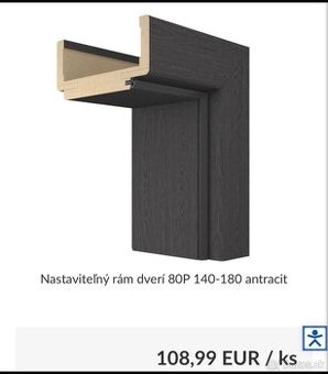 Zárubňa, obloženie dverí na dvere