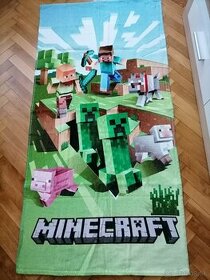 1x použitá Minecraft plážová osuška