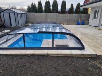 Zastrešenie bazéna, bazénu, 370 x 850x80 cm - SYSTEM COVERS