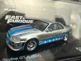Nissan Skyline GTR-R34, Fast & Furious DeAgostini 1:43