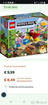 Lego Minecraft rozne druhy
