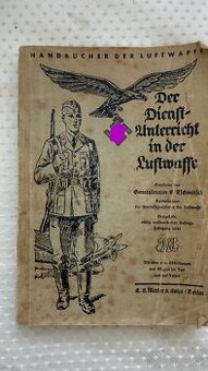 Originál Luftwaffe príručka 1941 – WWII, zberateľský kus