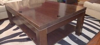 konferenčný stolík dub a knihovňa