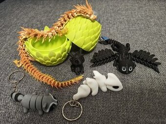 3D hračky-draci