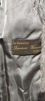 Zberateľský pravý vintage kožuch z lasice – rakúska ručná pr