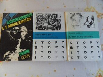 Predám 3 staršie sci-fi knihy: E.T.Mimozemšťan, ...