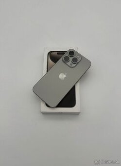 Predám iPhone 15 Pro 128GB, prirodny titan / TOP STAV