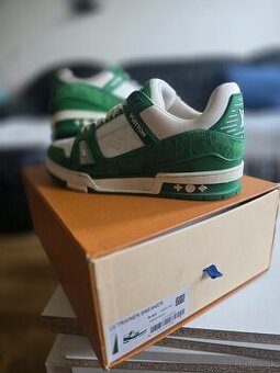 Louis Vuitton LV Trainer Green/White – veľ. 43