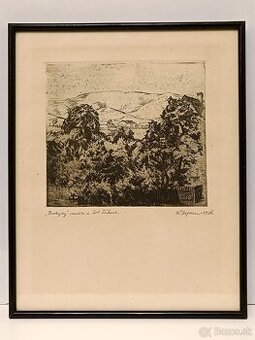 Obraz Karel Hojden, Dolní Žukov, 31x25