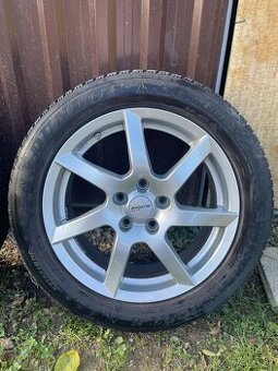 ALU disky 5x114,3 R17 + zimné pneu Dunlop