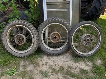 Predám motocykové kolesá 18” a 19” bubnové