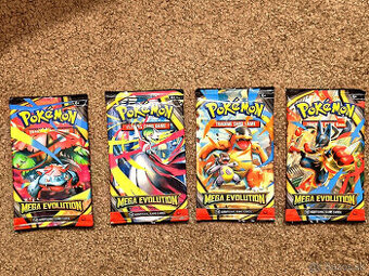 Predám pokemon balíčky, sériu mega evolution, neotvorene