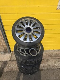 Predám 4x Hliníkové disky R17 + letné pneu R17 215/40