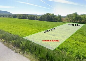 Slnečný pozemok pri cyklistickom chodníku Dulová Ves, 526m2