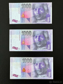 Slovenské bankovky / koruny 1000 SK