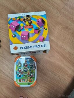 Montessori pexeso pre uši kocky + zvuková hračka zadarmo