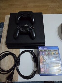 PS4 PRO 1TB – 2 ovládače + 5 hier