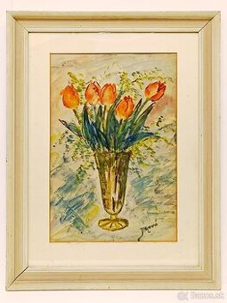 Obraz Jílková, Tulipány 70x52