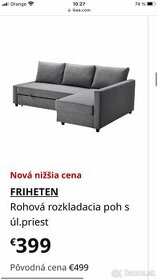 Rozkladací gauč IKEA - 1