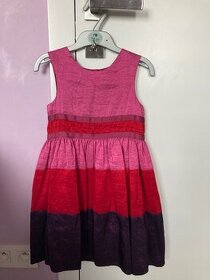 Dievčenské saténové šaty na 3-5 rokov - 1