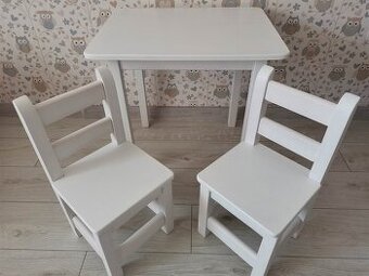 Detský drevený set-2.stoličky