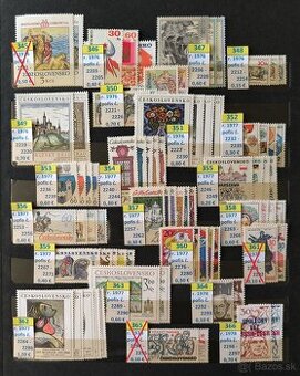 Poštové známky Československo série  - čisté / 2