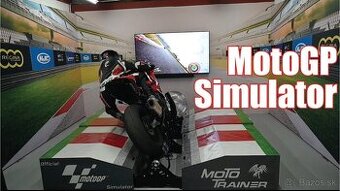 Na predaj simulátor Moto GP s reálnou okruhovou motorkou
