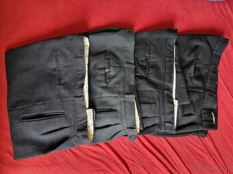 Nohavice k obleku - tmavosivé