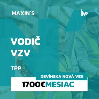 Vodič VZV/Skladník – až 1 300 € v čistom | ubytovanie (p001)